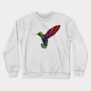 Ornate Hummingbird Crewneck Sweatshirt